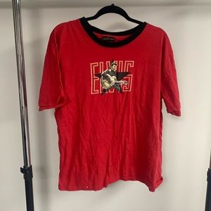 Vintage Heartbreak Hotel Elvis Presley Ringer T-Shirt Size XXL
